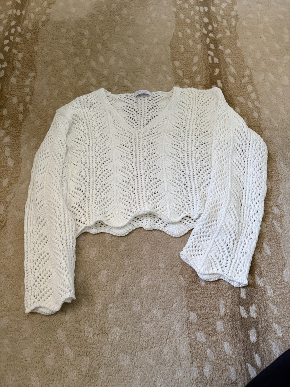 Aritzia little moon crochet top